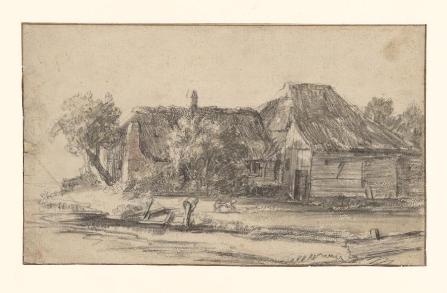 Boerderij aan een sloot of kanaal