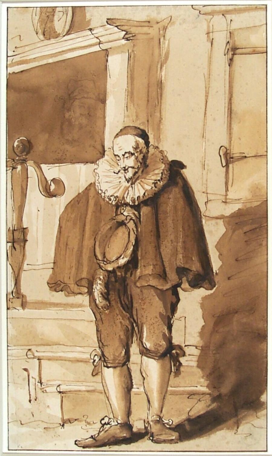 Man Standing in Front of the Steps of a House