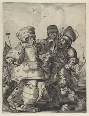 fighting-men-in-mock-armour