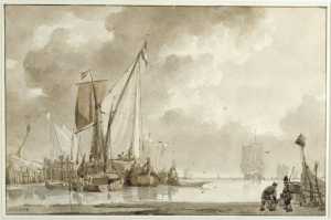 riviergezicht-met-boten-gemeerd-aan-een-kade