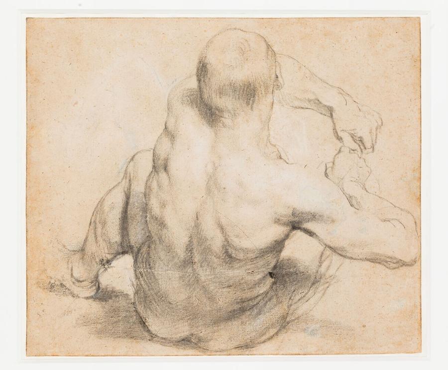 Seated Man Leaning Backwards