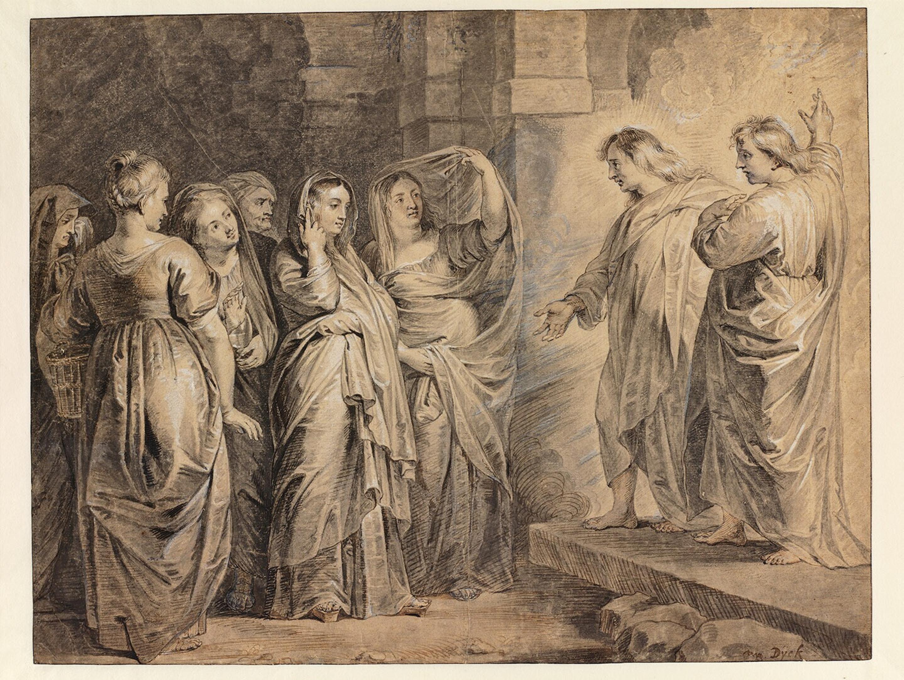 De drie heilige vrouwen bij het graf - Museum Boijmans Van Beuningen