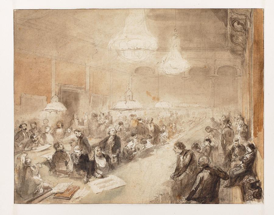 Art viewing at the artists' society Arti et Amicitiae