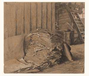 papermaking-by-hand-in-the-paper-mills-of-apeldoorn-stack-of-dry-felts-or-failed-wrapping-paper-schrens