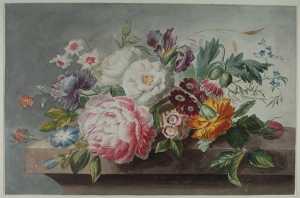still-life-flowers-on-a-plinth-after-jan-van-huysum