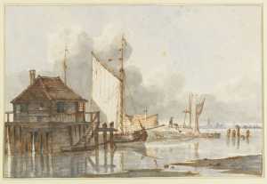 small-harbour-at-the-ij-in-amsterdam