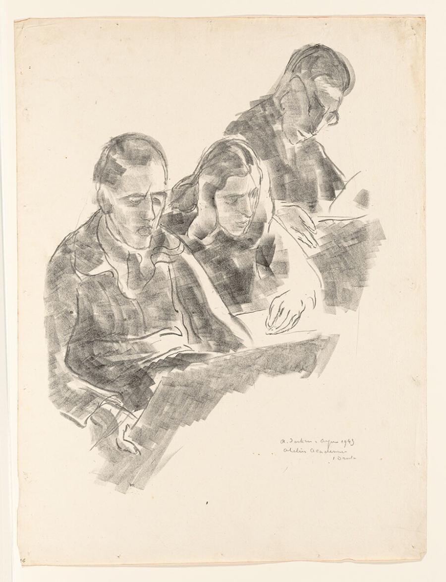 Academy Studio with Three Students