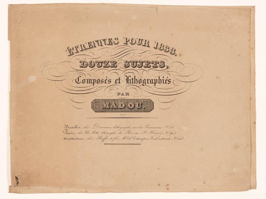 Christmas Gift for 1833. Twelve Subjects, designed and lithographed by Madou
