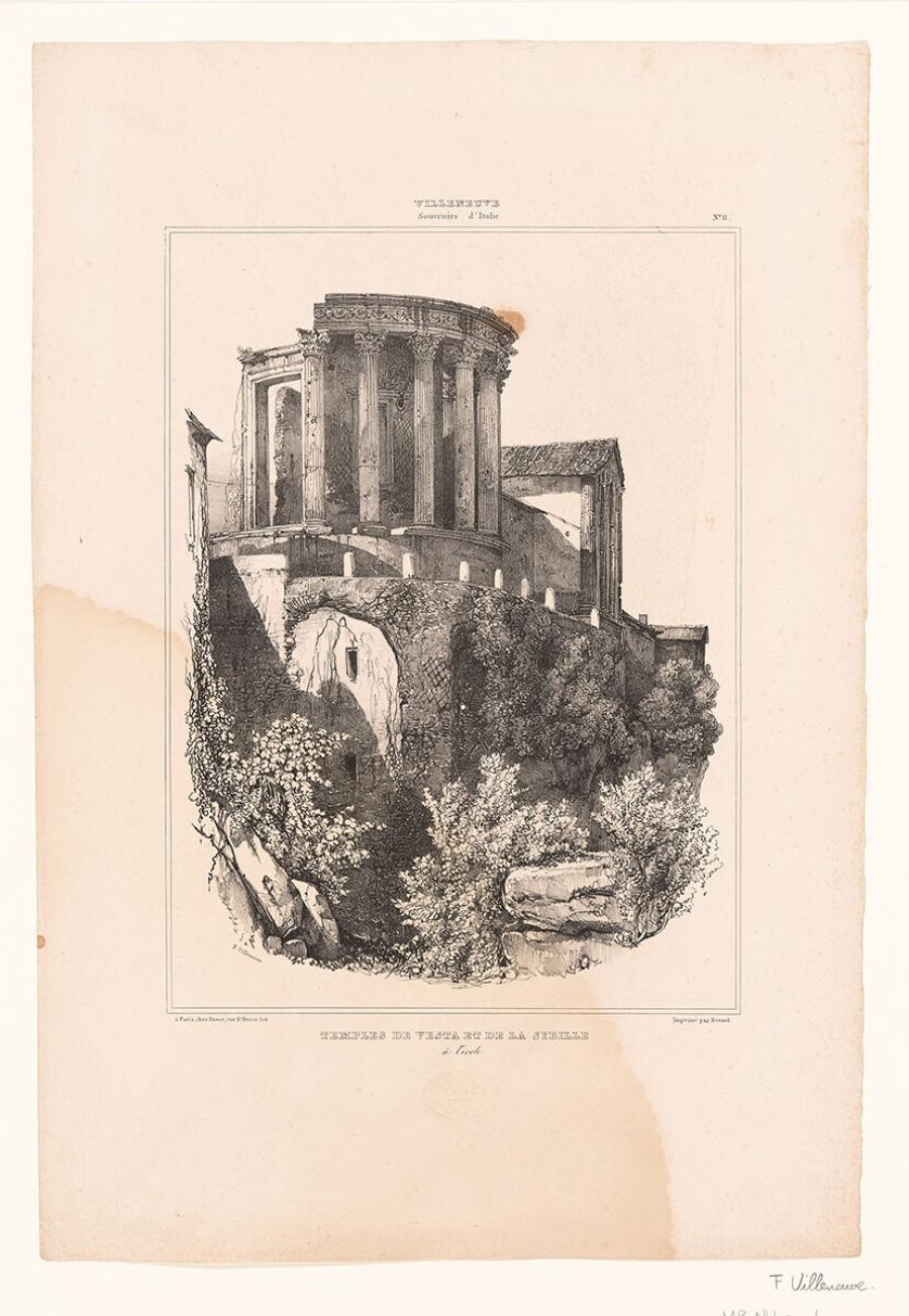 Temples de Vesta et de la Sybille (Tempels van Vesta en de sibille)