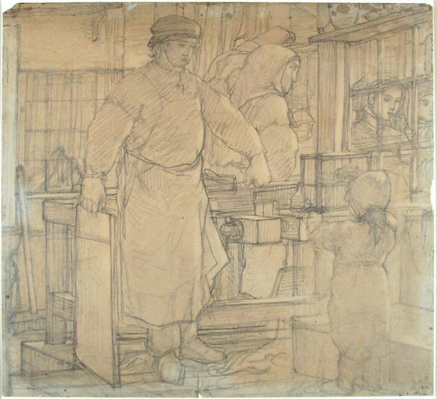 De timmermanswinkel te Lausanne