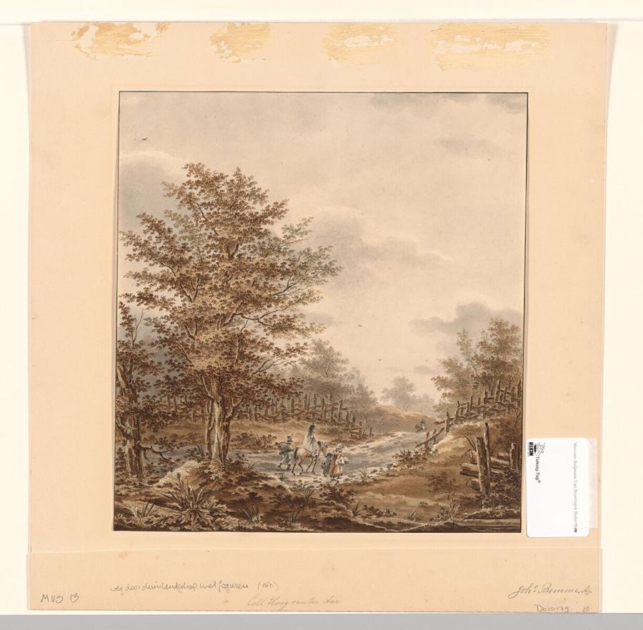 Road through Dune Landscape with Figures