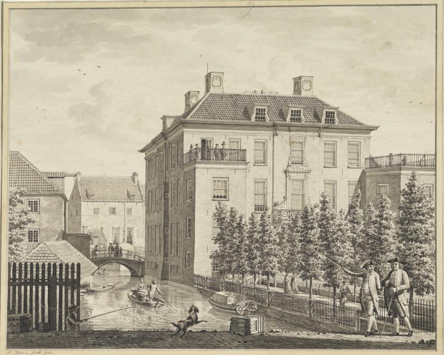 View of the back of the house of B. Cohen in Amersfoort (Utrecht Province)