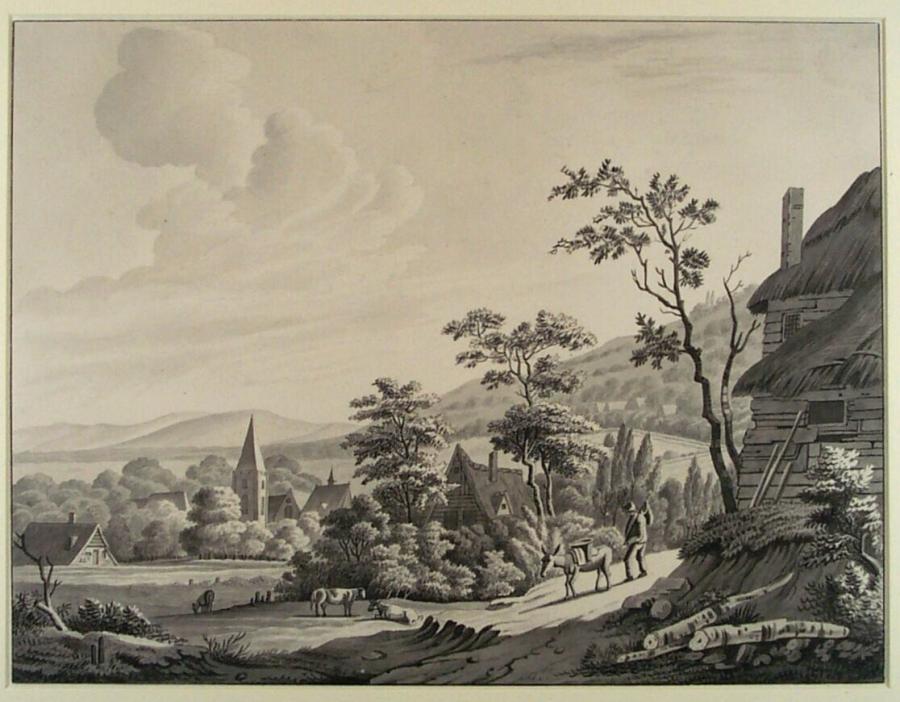 Gezicht op Laag Elten bij Emmerik (Duitsland)