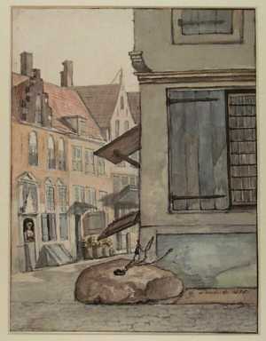 stadsgezicht-in-utrecht-met-het-huis-de-gesloten-steen