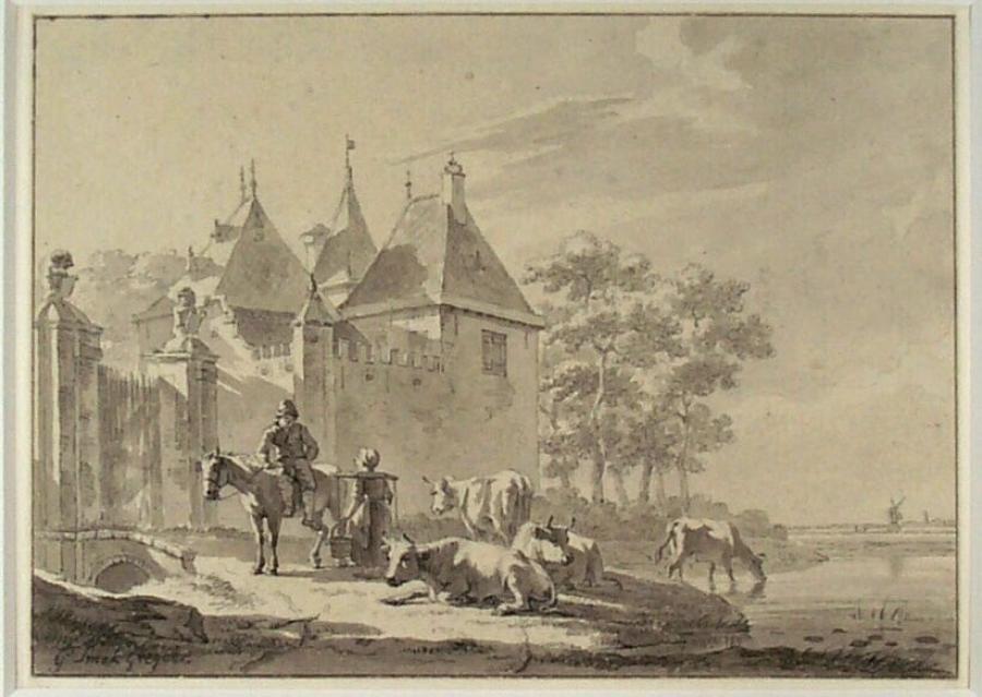 View of Develsteyn Manor near Dordrecht (demolished in 1823)