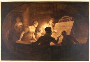 kunstbeschouwing-art-viewing-in-an-interior-by-candlelight