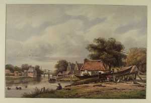 gezicht-aan-het-spaarne-bij-haarlem-provincie-noord-holland