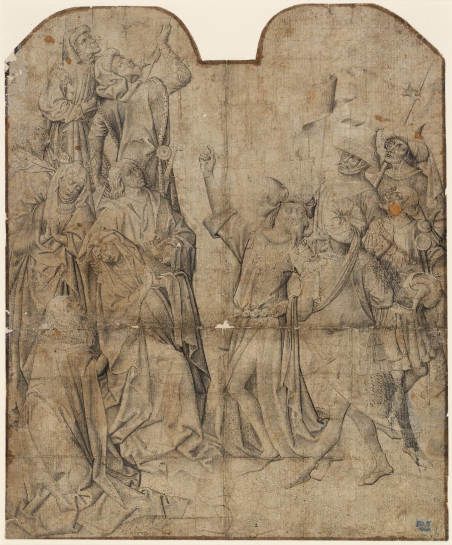 Figures from a Crucifixion Scene