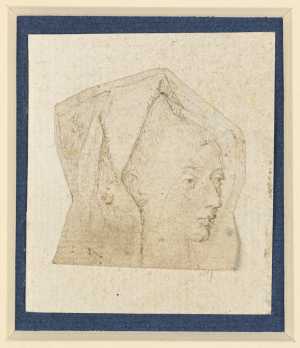 een-vrouwenhoofd-driekwart-naar-rechts-met-een-gesluierde-hoofddeksel