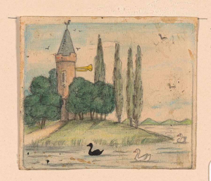 Drawing for the Collection of Nursery Rhymes 'Handje-plak', S.L. van Looy, Amsterdam s.a. [1900]