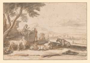 italian-landscape-with-shepherds-with-cattle