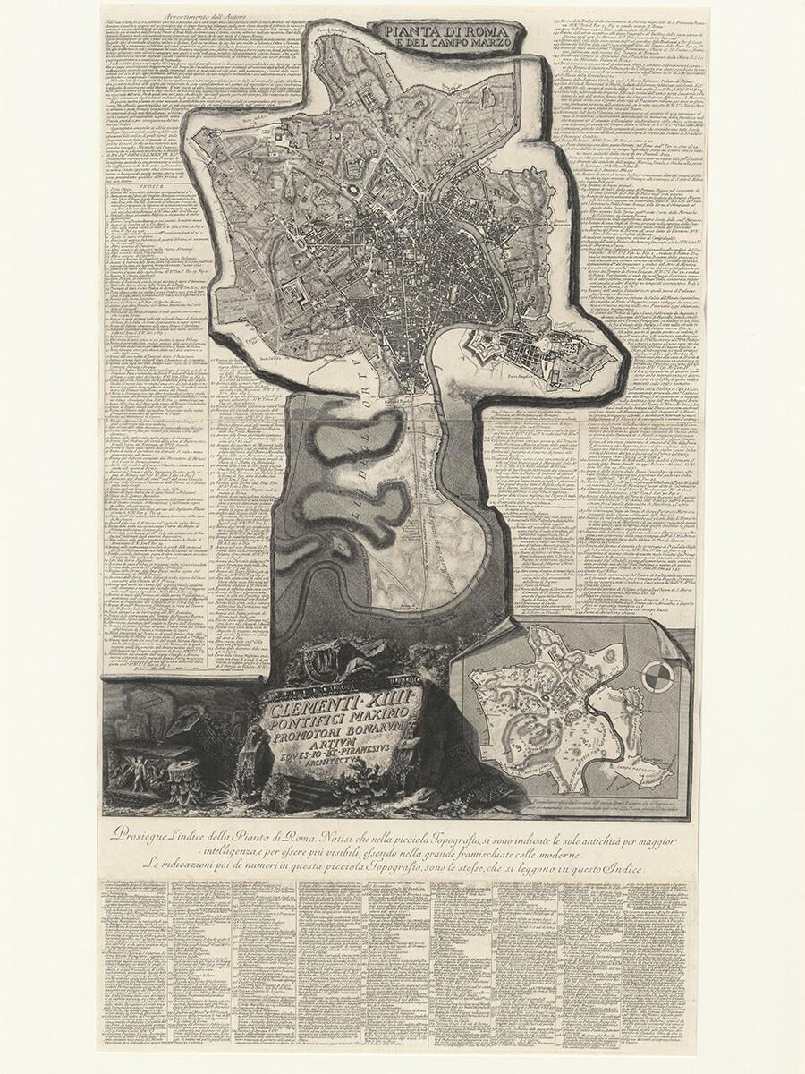 Pianta di Roma e del Campo Marzo