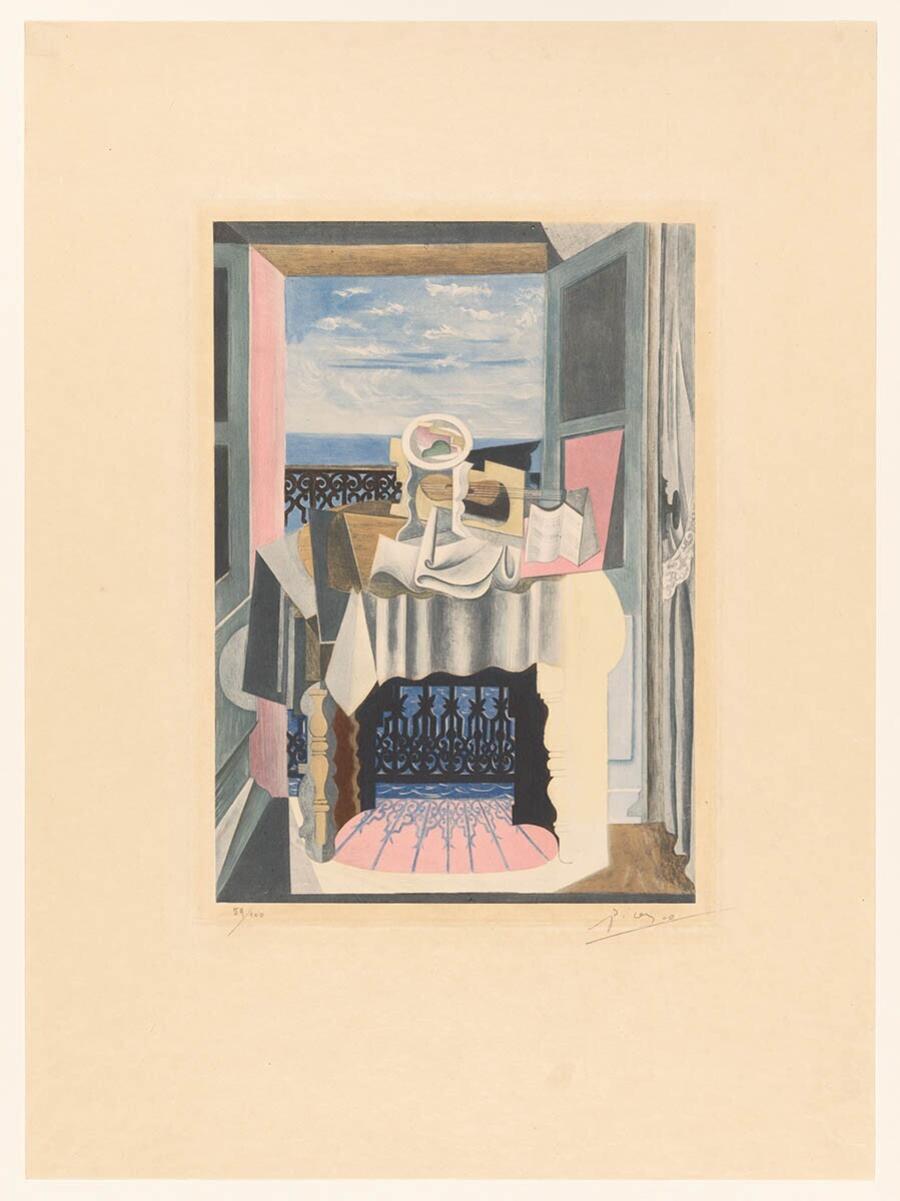 Still Life in Front of a Window at Saint-Raphaël