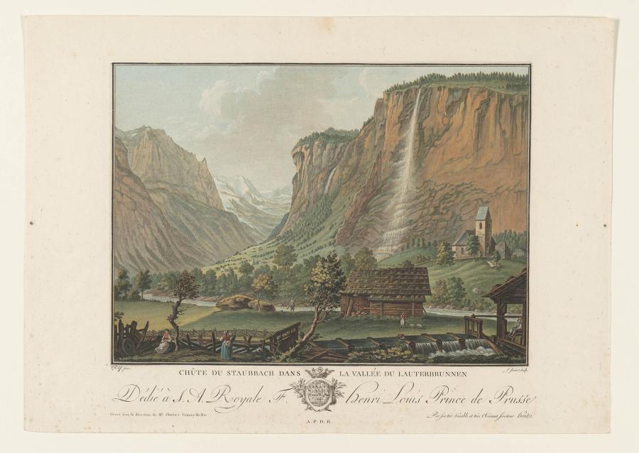 The Staubbach Waterfall near Lauterbrunnen