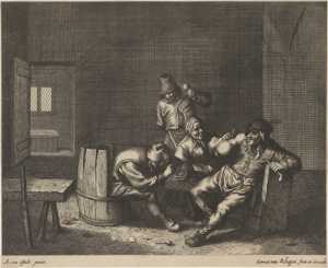 boereninterieur-met-drinkende-man