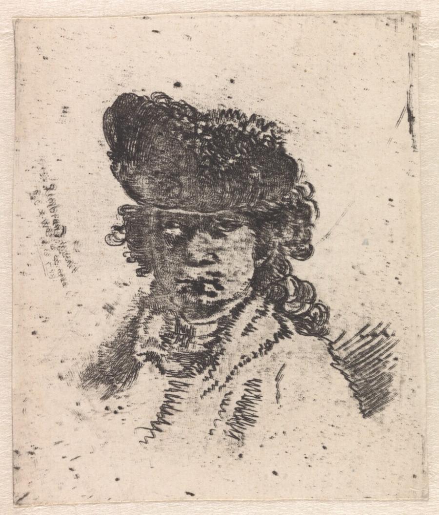 Self-Portrait in a Fur Cap: Bust