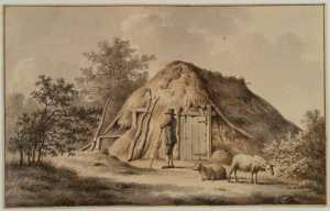 herder-met-twee-schapen