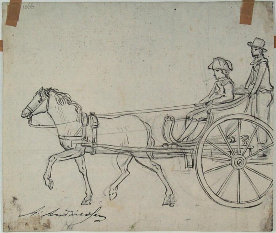 Carriage with Two Figures