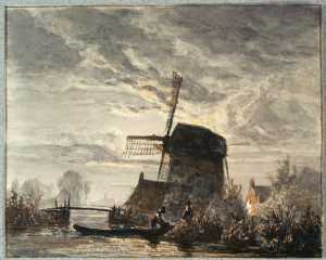 roeiboot-bij-een-windmolen