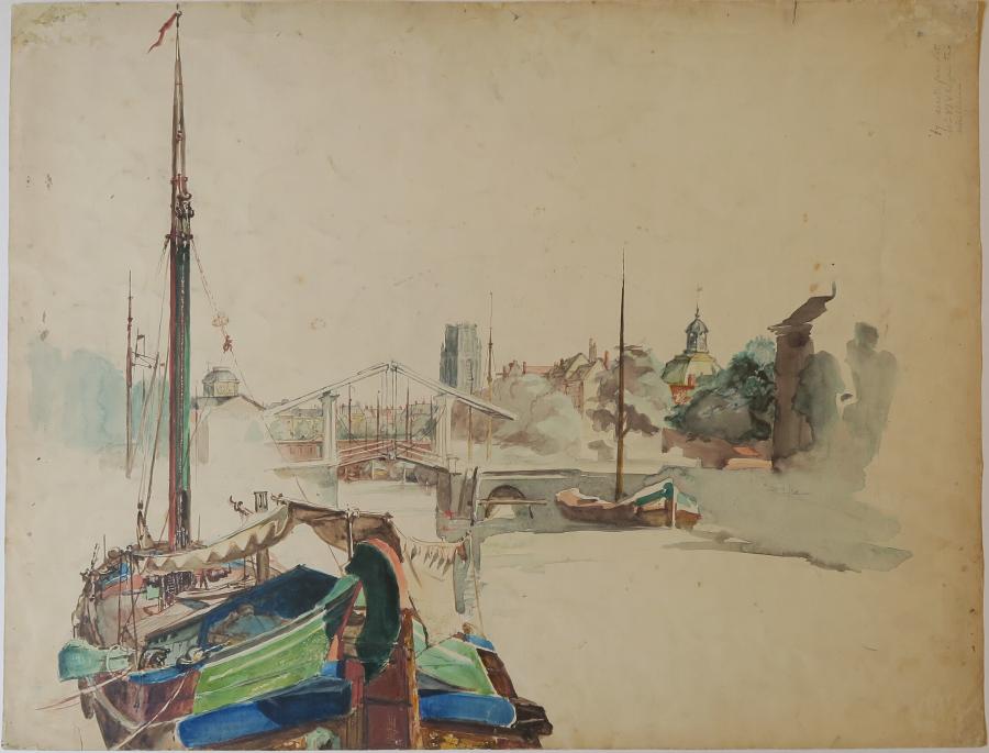 Stadsgezicht Rotterdam met de Laurenskerk