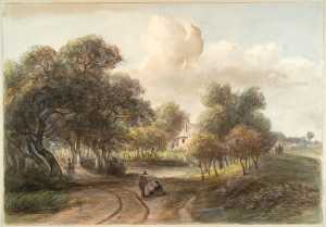 forest-landscape-with-figures-and-a-house