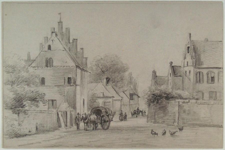 Figure in a Village Street