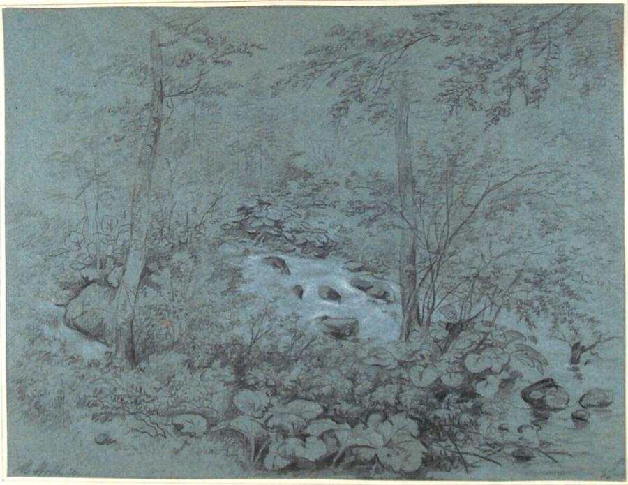 Landscape with a Flowing Stream