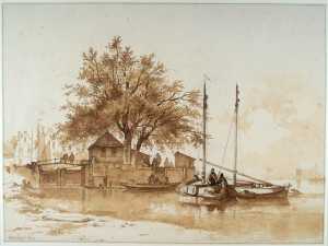 schepen-afgemeerd-buiten-een-sluis