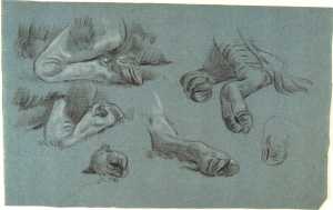Studieblad met poten