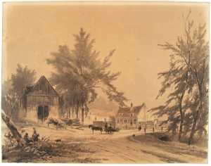 huifkar-met-figuur-op-landweg