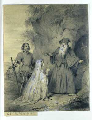 agnes-van-der-sluis-and-witte-van-haemstede-with-the-priest