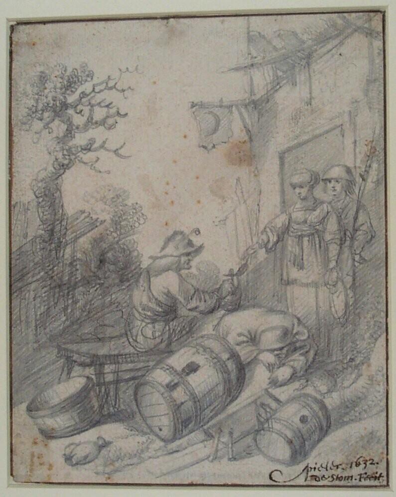 Drunks in front of an Inn