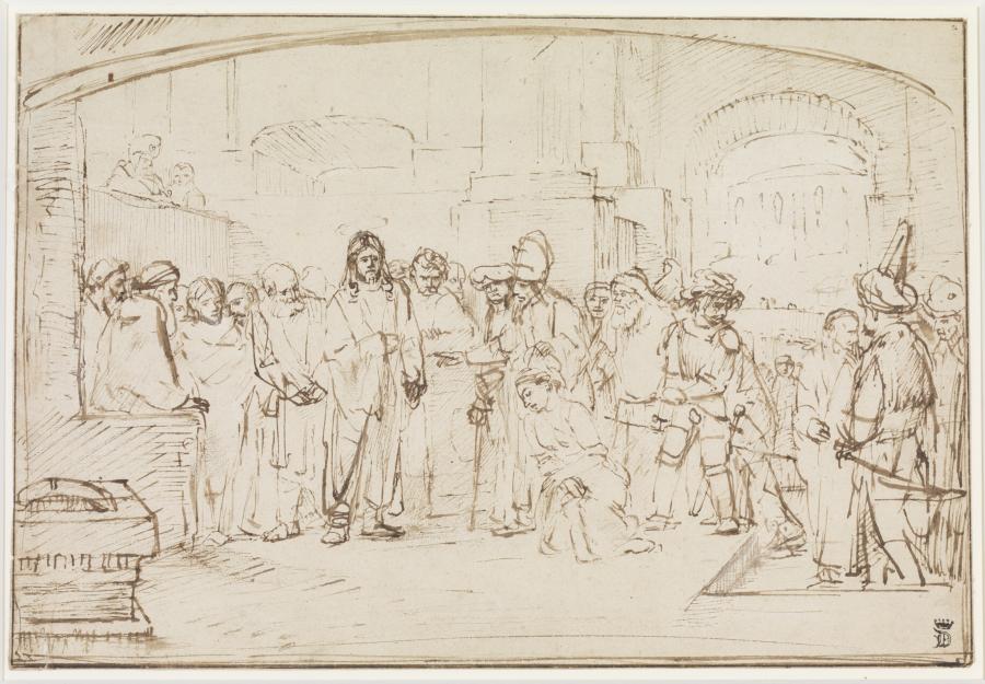 Christus en de overspelige vrouw - Museum Boijmans Van Beuningen