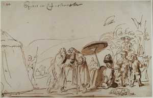 Jethro Visits Moses in the Wilderness