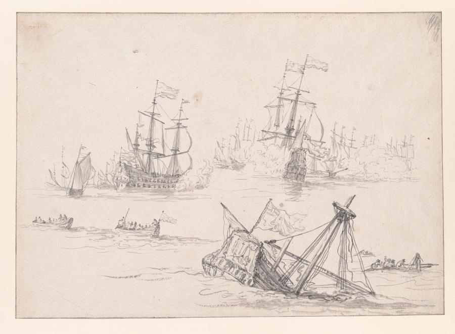 Een gevecht op zee