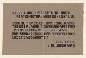 announcement-for-an-exhibition-of-the-staatliche-handfertigkeitskursus-hagen