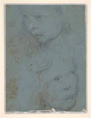 two-sketches-of-children-s-head