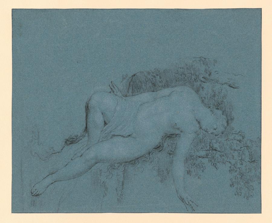 Fleeing Nymph Daphne in a Landscape