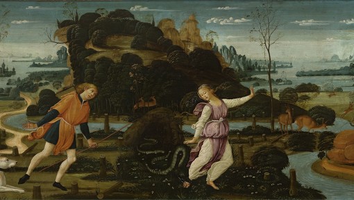 Orpheus, Eurydice and Aristaeus - Jacopo del Sellaio