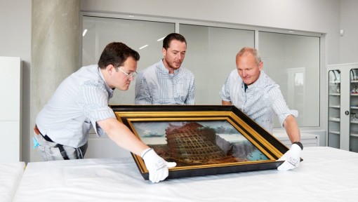 Hoofd Tentoonstellingsbouw en art-handling